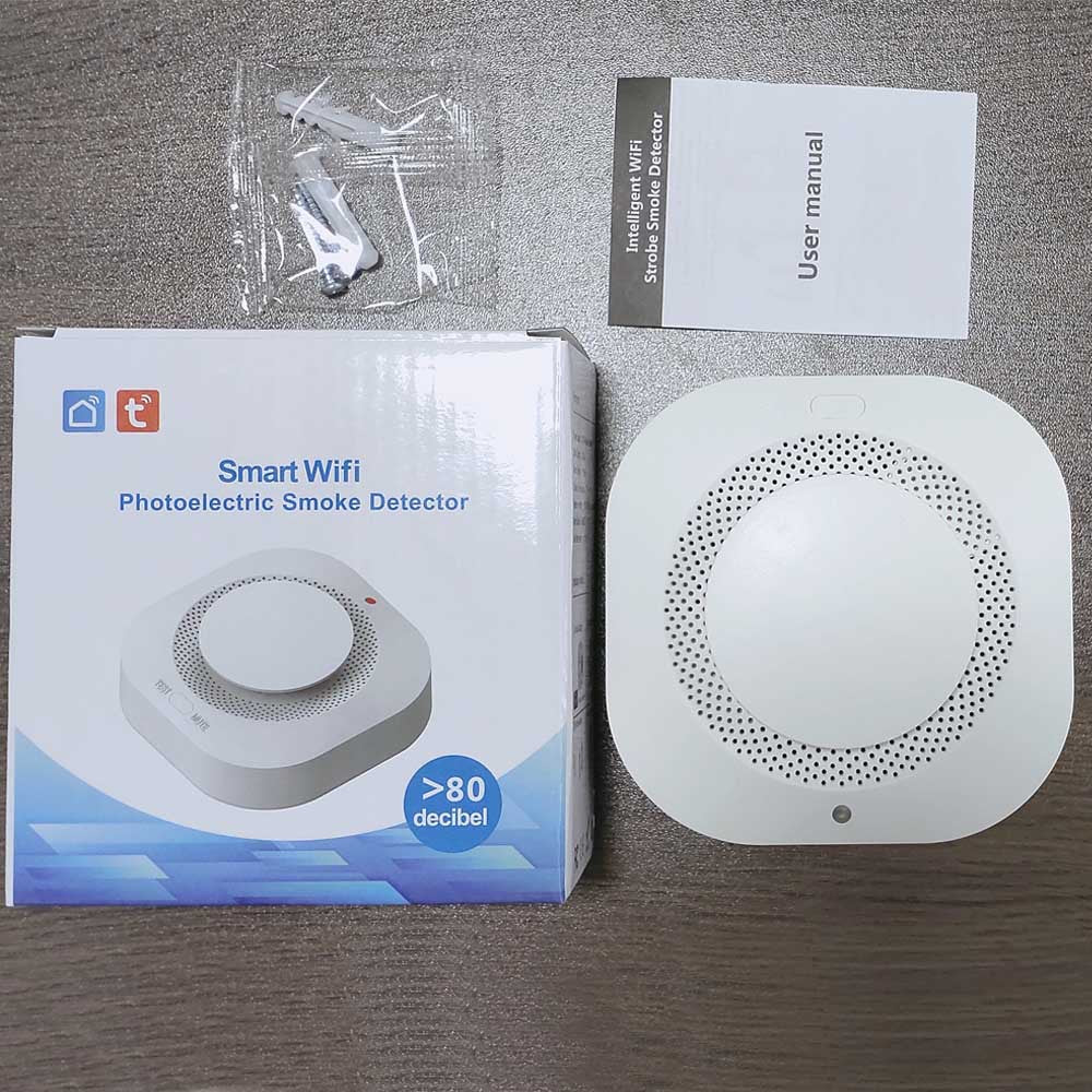 Tuya Smart Zigbee Smoke Detector Smart Fire Alarm Progressive Sound Photoelectric Smoke Sensor eprolo