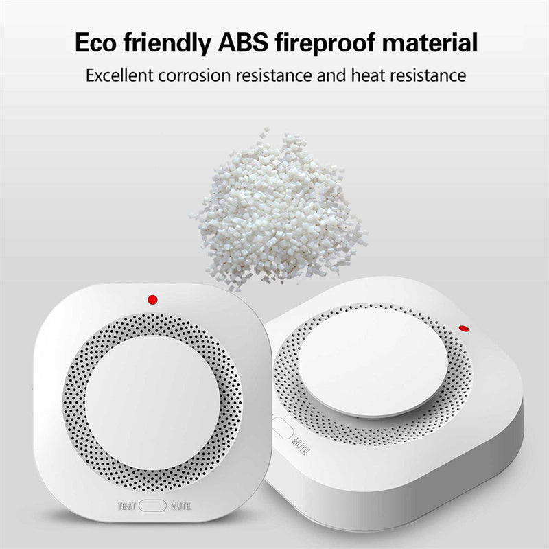 Tuya Smart Zigbee Smoke Detector Smart Fire Alarm Progressive Sound Photoelectric Smoke Sensor eprolo