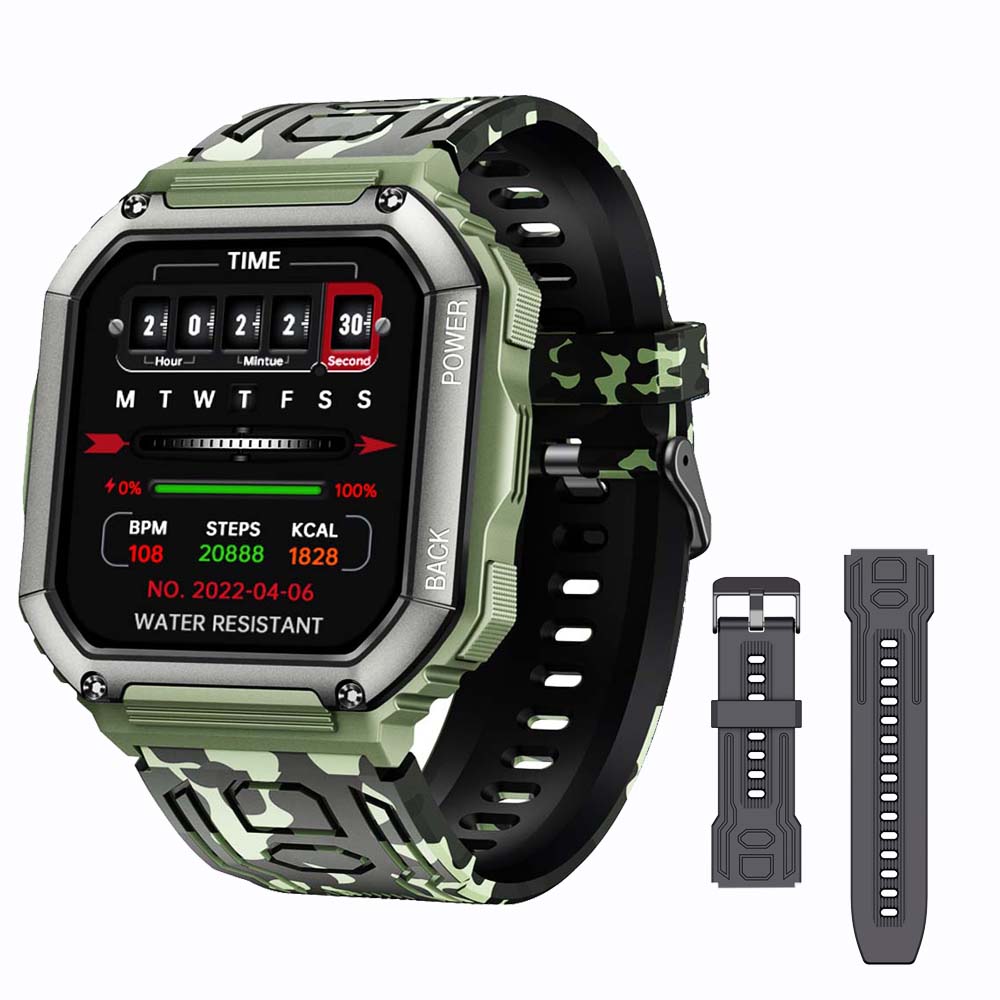 SENBONO 2022 New Smart Watch Men Big Battery Music Play Fitness Tracker Bluetooth Dial Call Sport Smartwatch Men for IOS Android Best Find
