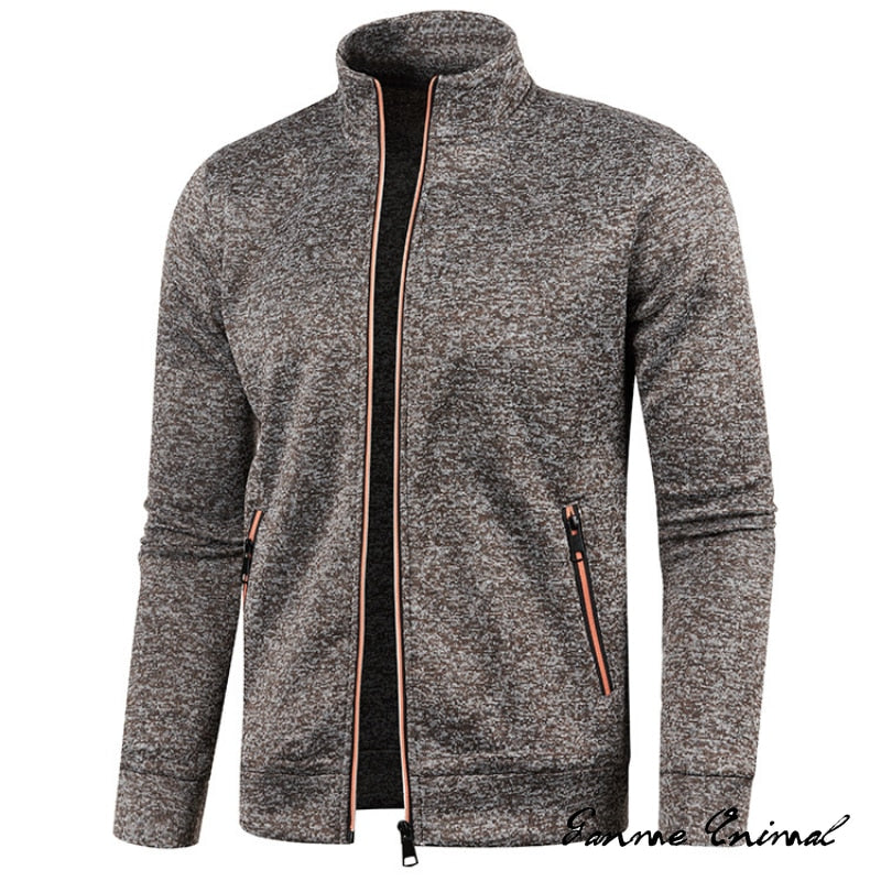 Spring Men's Turn-down Collar Sweatshirt Zipper Stand Collar Pullovers Man Sweatshirts Man Zippers Sweater Coats Best Find