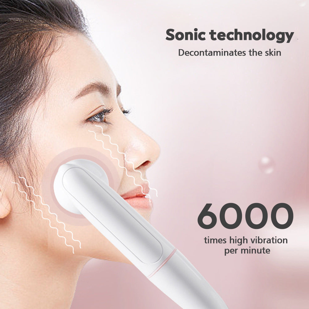 2-Speed 2-In-1 Silicone Facial Cleanser Sonic Vibration Face Wash Brush Electric Face Wash Pore Cleanser eprolo