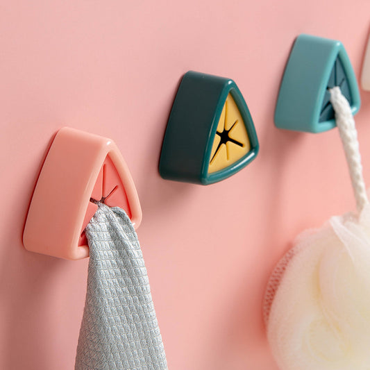 Towel Plug Hole-Free Storage Hook Household Rag Plug Hanger Towel Towel Wash Towel Towel Rack eprolo