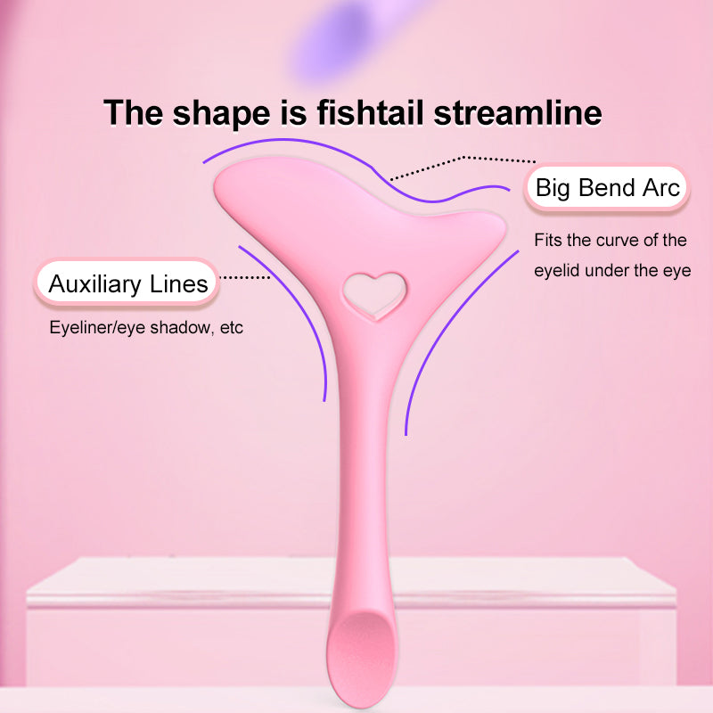 Silicone Eyeliner Stencil Wing Tip Mascara Drawing Lipstick Aid Face Cream Applicator For Beginners Makeup Tool Eyeliner Stencils Silicone Winged Tip Eyeliner Aid Eyebrow Pencil Stencil Reusable Best Find