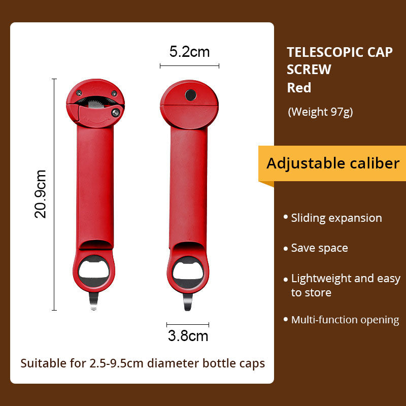 Stainless Steel Labor-Saving Screw Cap Opener Can Opener Bottle Opener Glass Can Opener Screw Cap eprolo