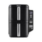 Ninja Foodi Dual Zone Digital Air Fryer, 2 Drawers, 7.6L, 6-in-1, Uses No Oil, Air Fry, Max Crisp, Roast, Bake, Reheat, Dehydrate, Cooks 4-6 Portions, Non-Stick, Dishwasher Safe Baskets, Black AF300UK