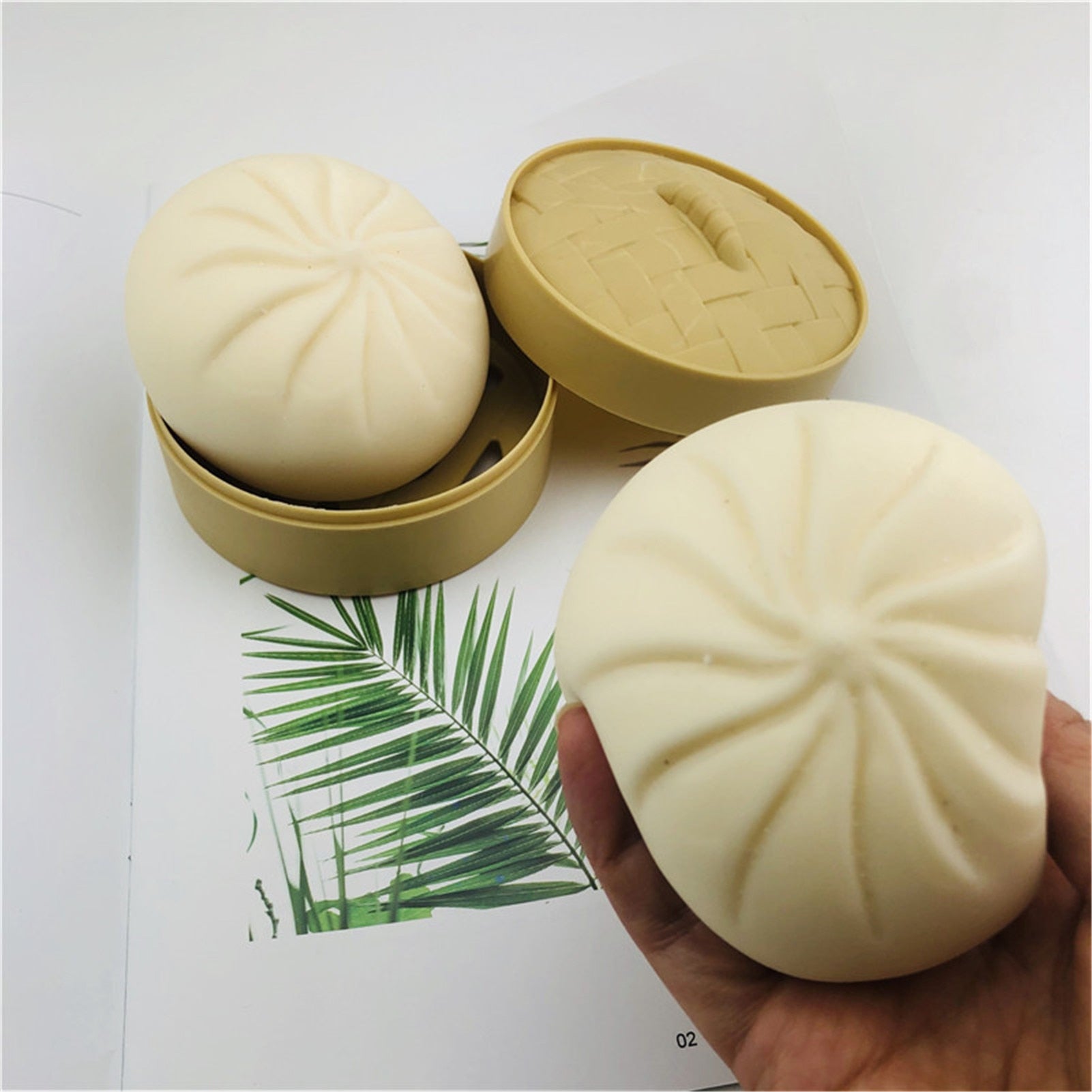 Stress Relief Toy Decompression Sensory Fidget Toy Unzip Toy Steamed Stuffed Bun Simulation Fidget Toy Set eprolo