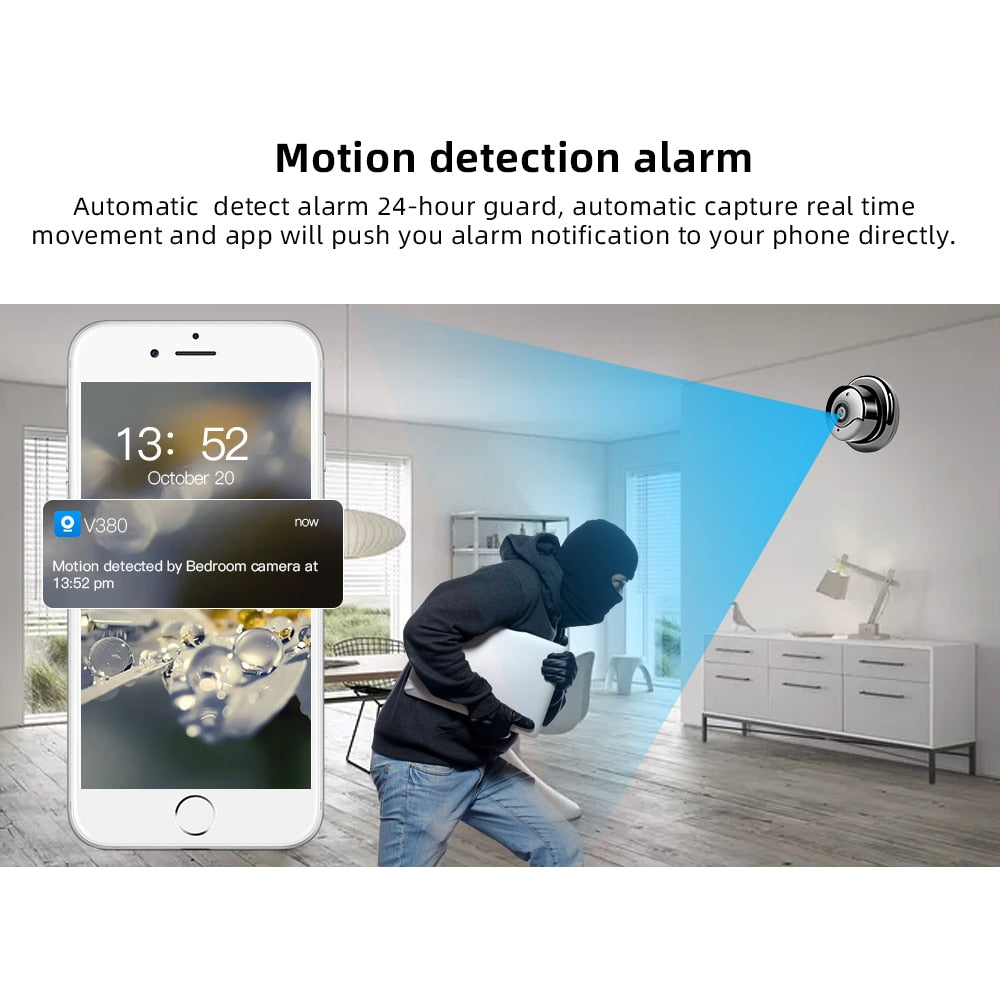 1080P Wireless Mini WiFi Camera Home Security Camera IP CCTV Surveillance IR Night Vision Motion Detect Baby Monitor P2P eprolo