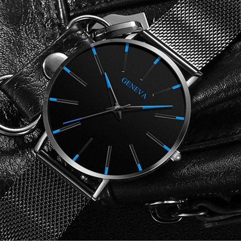 2022 Minimalist Men&#39;s Fashion Ultra Thin Watches Simple Men Business Stainless Steel Mesh Belt Quartz Watch relogio masculino