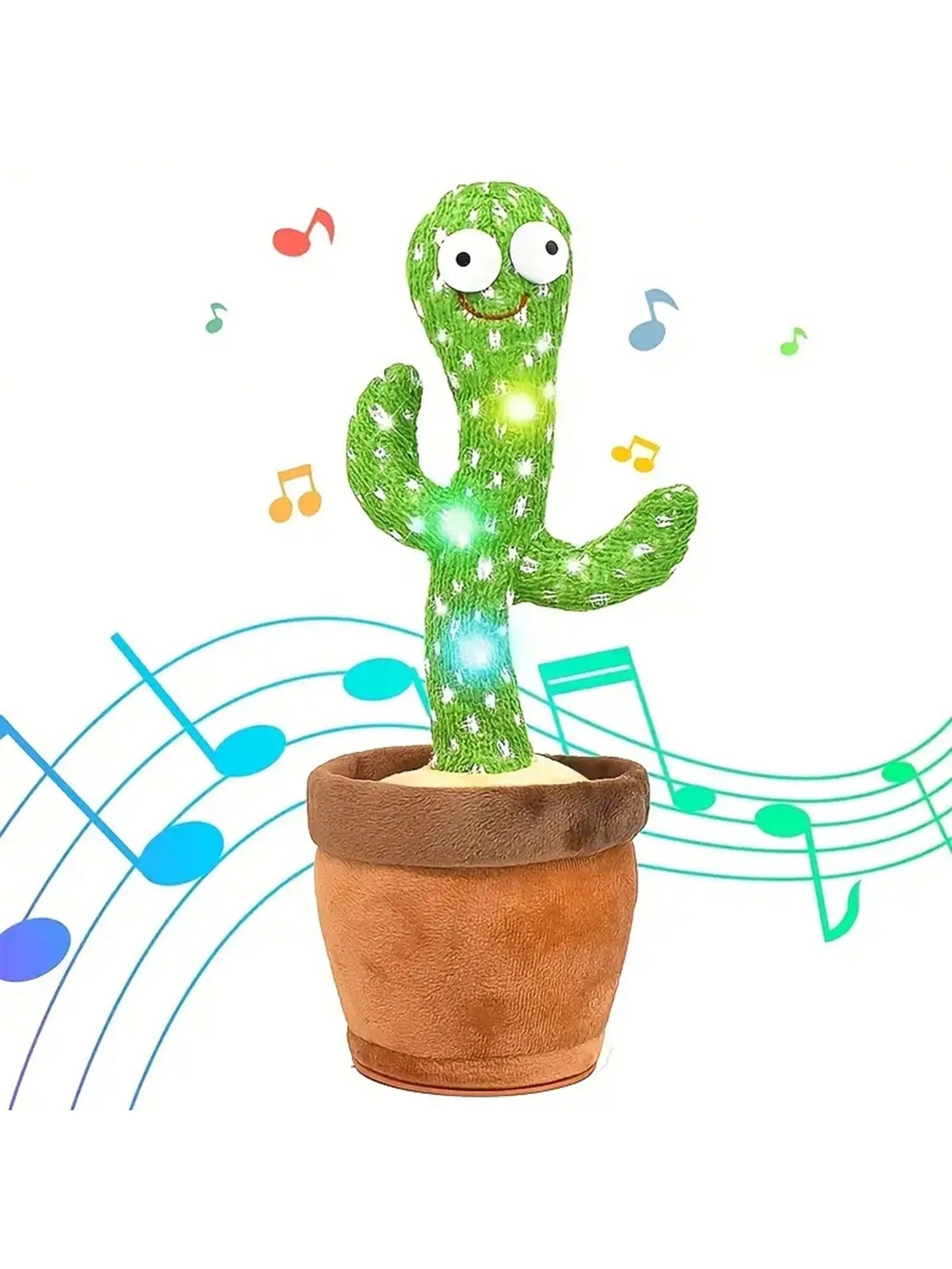 1pc-Dancing Talking Cactus Toys For Baby Boys And Girls, Singing Mimicking Recording Repeating What You Say Sunny Cactus Up Plus Best Find