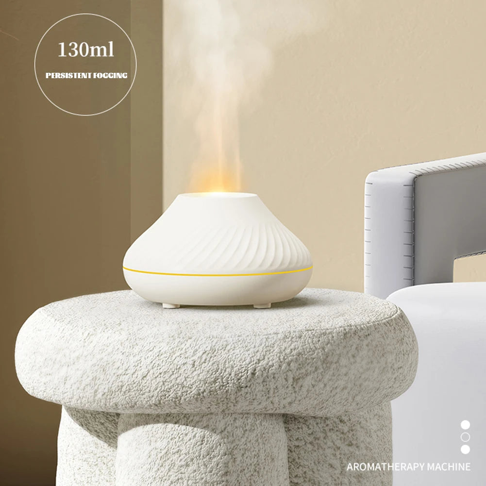 Volcanic Flames Aroma Diffuser Air Humidifier With Color Usb Portable Air Humidifier Oil Diffuser Home Room Breathing Sleeping Best Find