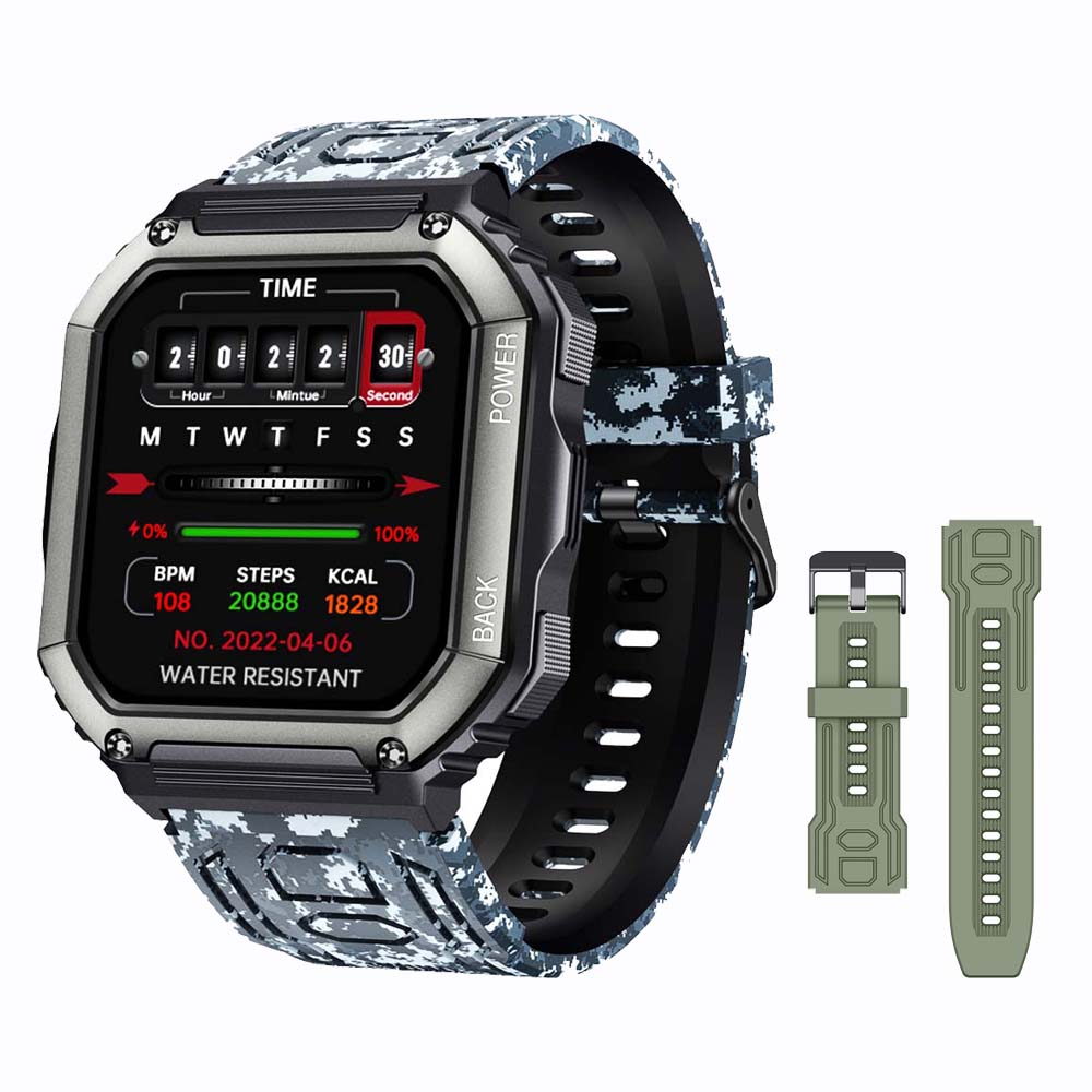 SENBONO 2022 New Smart Watch Men Big Battery Music Play Fitness Tracker Bluetooth Dial Call Sport Smartwatch Men for IOS Android Best Find