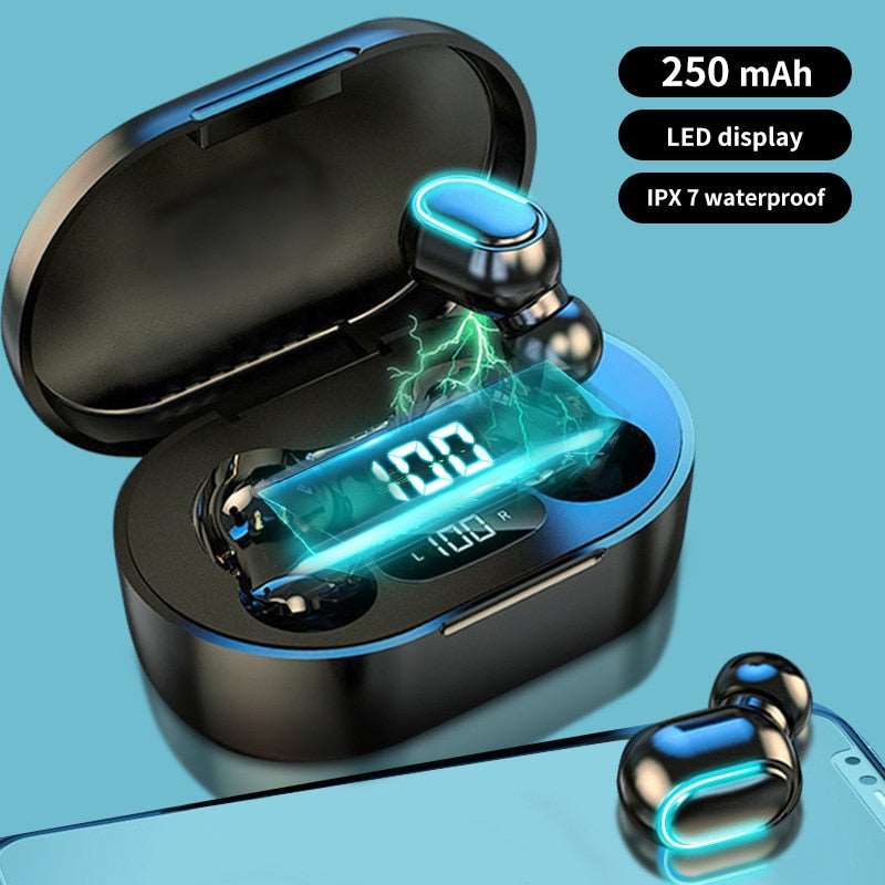 TWS Bluetooth Headset Dual Earphones in-Ear Mini Touch Sports Wireless Bluetooth Noise Reduction Headset