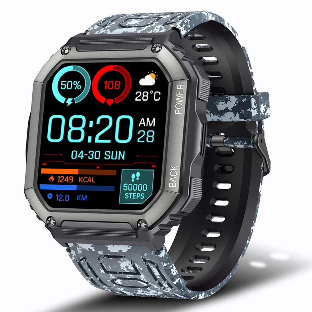 SENBONO 2022 New Smart Watch Men Big Battery Music Play Fitness Tracker Bluetooth Dial Call Sport Smartwatch Men for IOS Android Best Find