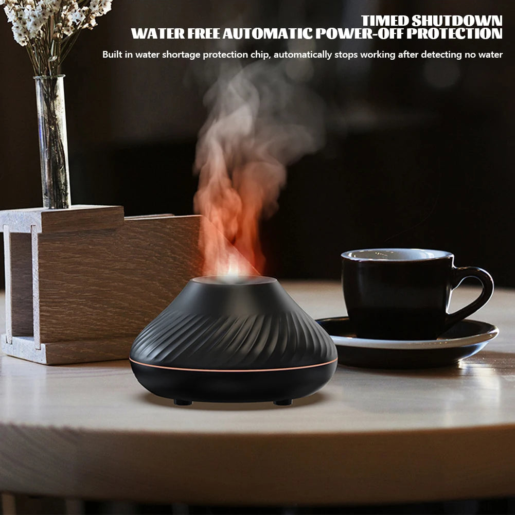 Volcanic Flames Aroma Diffuser Air Humidifier With Color Usb Portable Air Humidifier Oil Diffuser Home Room Breathing Sleeping Best Find