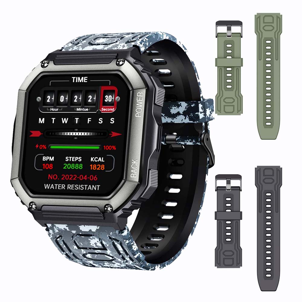 SENBONO 2022 New Smart Watch Men Big Battery Music Play Fitness Tracker Bluetooth Dial Call Sport Smartwatch Men for IOS Android Best Find