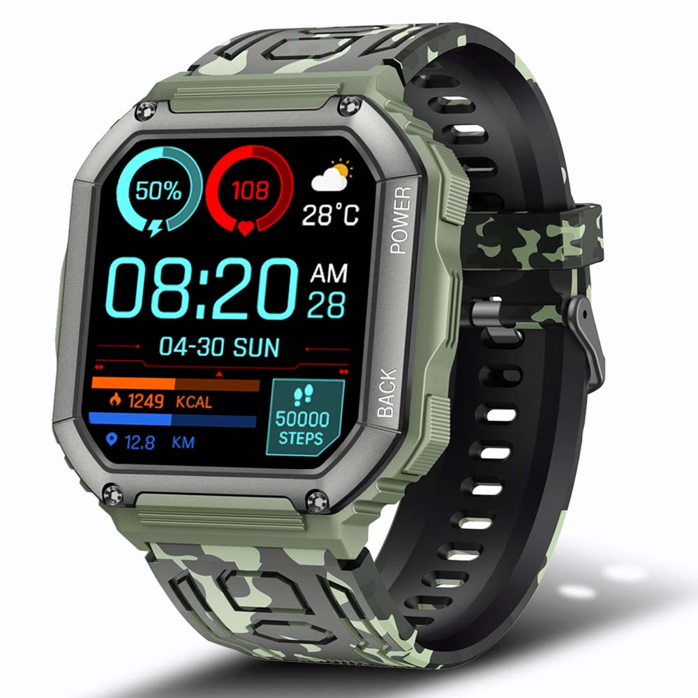 SENBONO 2022 New Smart Watch Men Big Battery Music Play Fitness Tracker Bluetooth Dial Call Sport Smartwatch Men for IOS Android Best Find