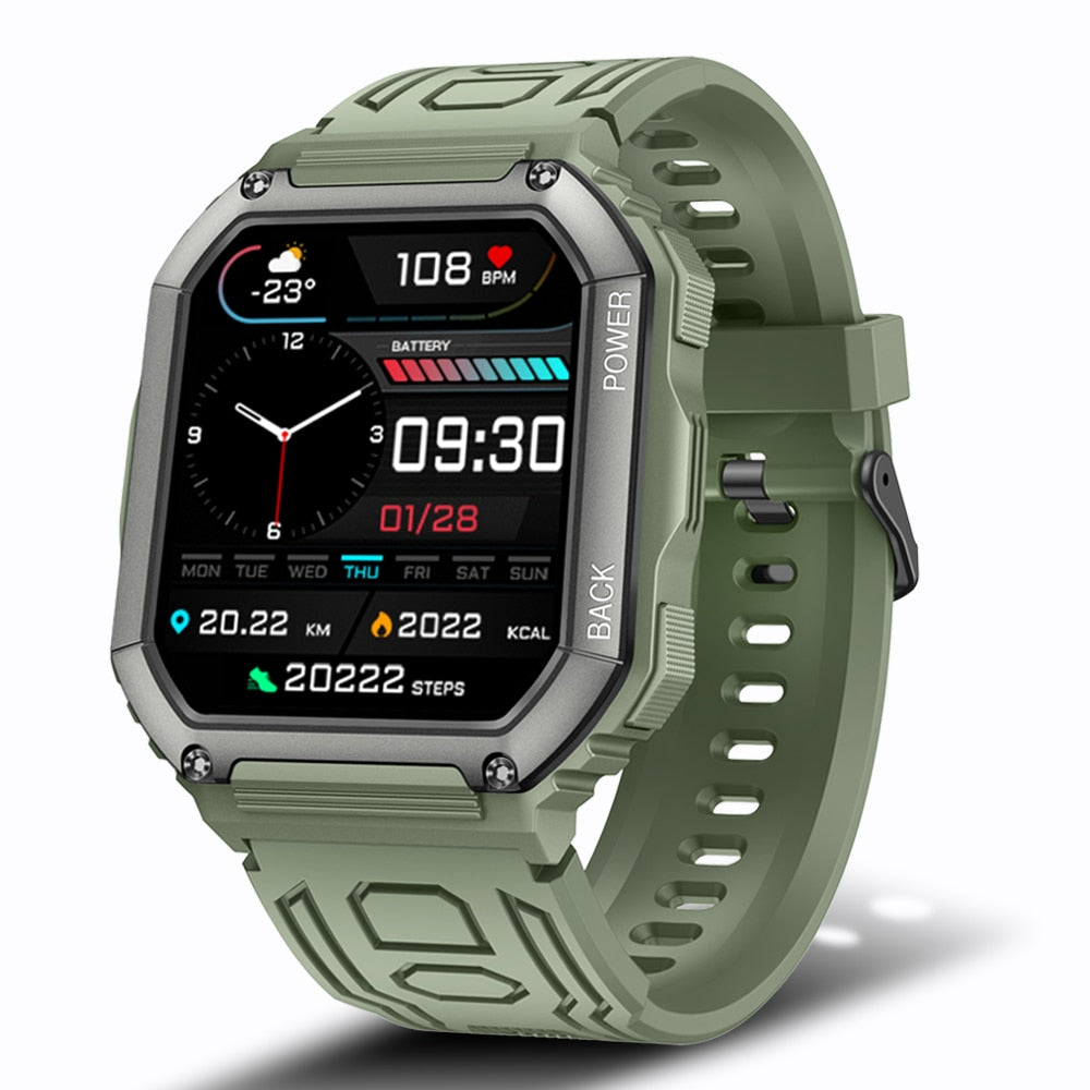 SENBONO 2022 New Smart Watch Men Big Battery Music Play Fitness Tracker Bluetooth Dial Call Sport Smartwatch Men for IOS Android Best Find