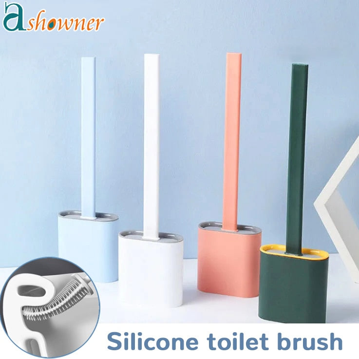 Silicone Toilet Brush Cleaner With Holder Best Find
