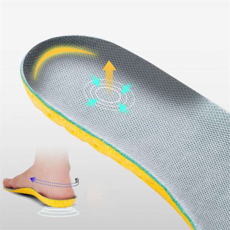 1pair Memory Foam Insoles For Shoes Sole Mesh Deodorant Breathable Cushion Running Insoles For Feet Man Women Orthopedic Insoles