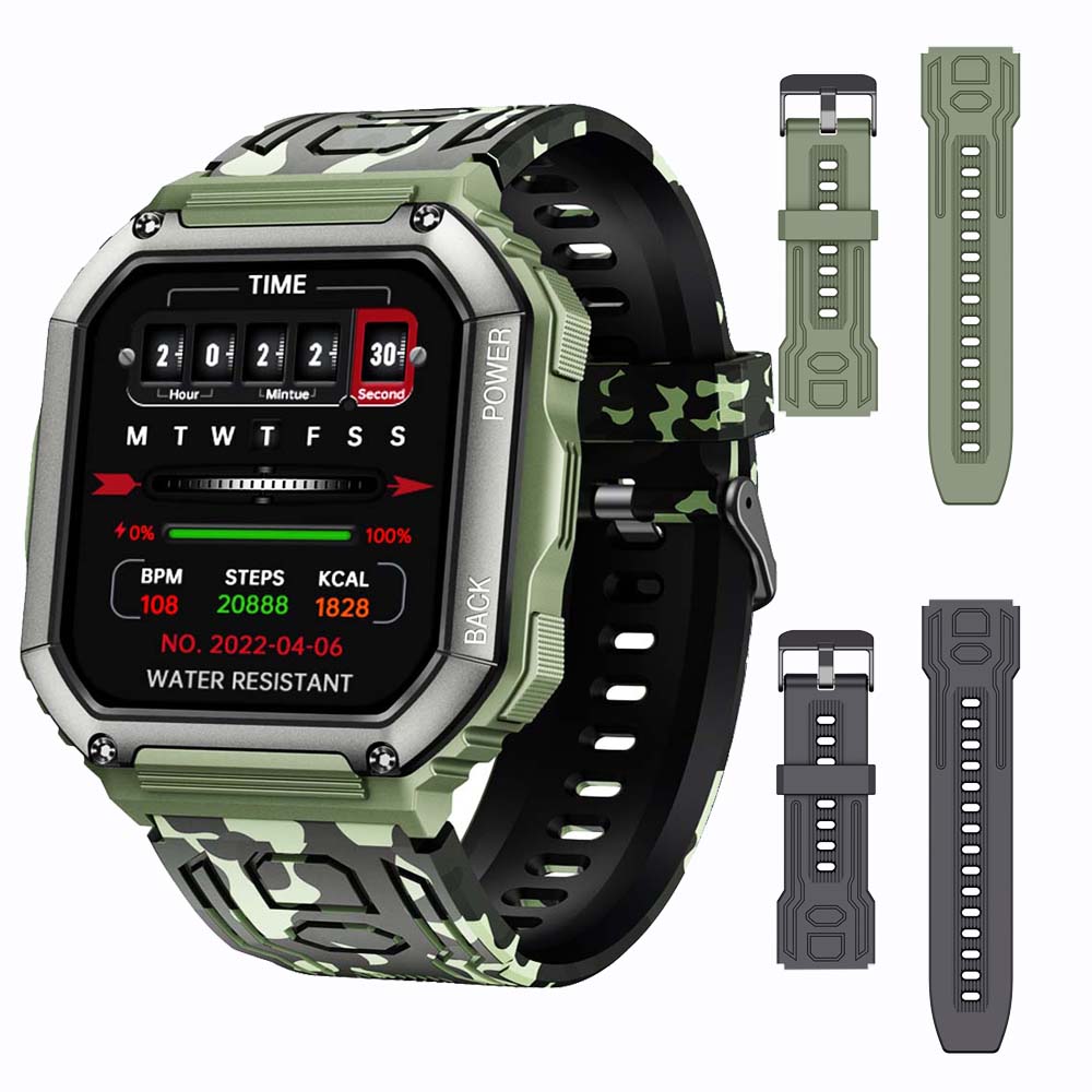 SENBONO 2022 New Smart Watch Men Big Battery Music Play Fitness Tracker Bluetooth Dial Call Sport Smartwatch Men for IOS Android Best Find