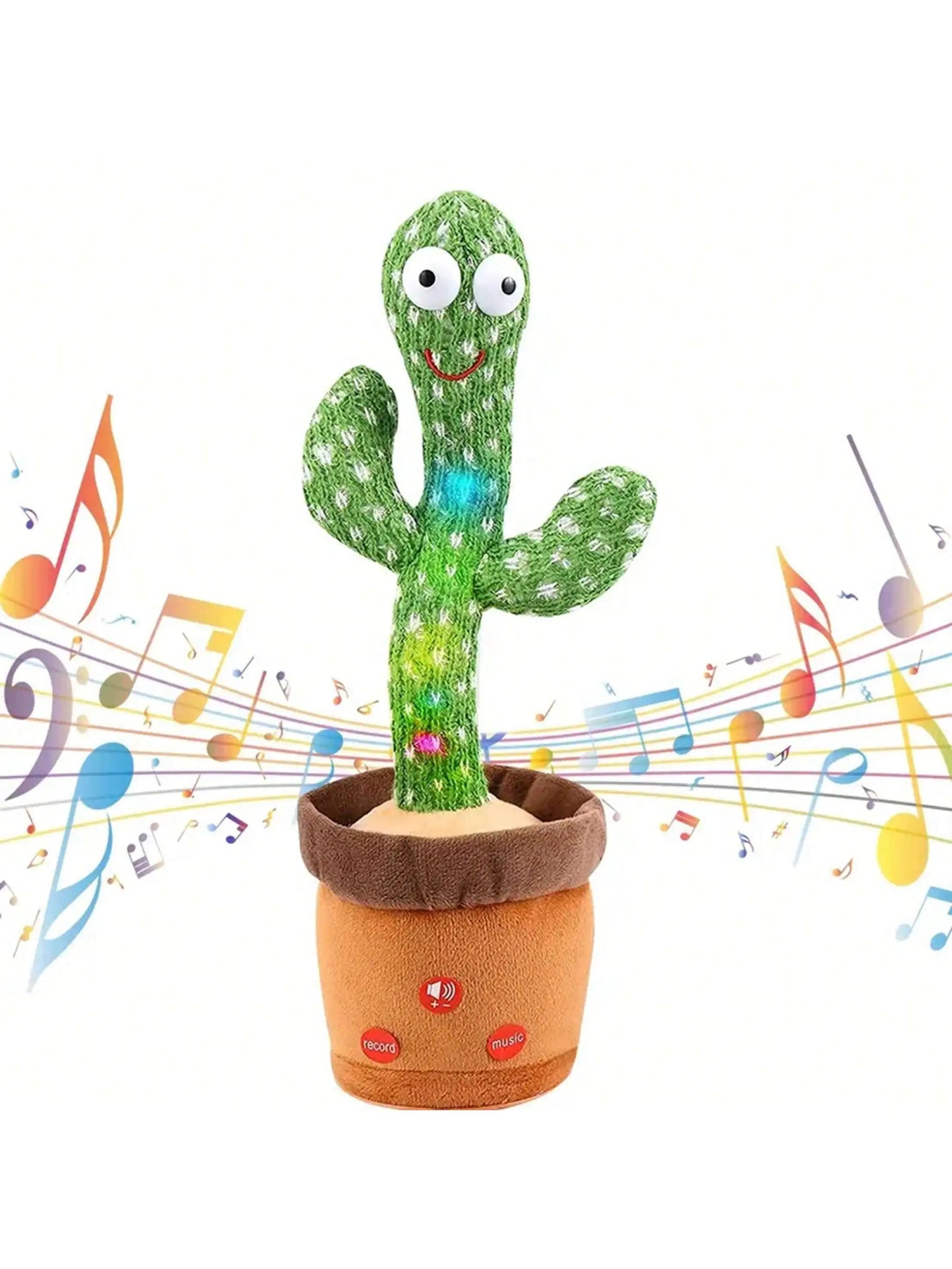 1pc-Dancing Talking Cactus Toys For Baby Boys And Girls, Singing Mimicking Recording Repeating What You Say Sunny Cactus Up Plus Best Find