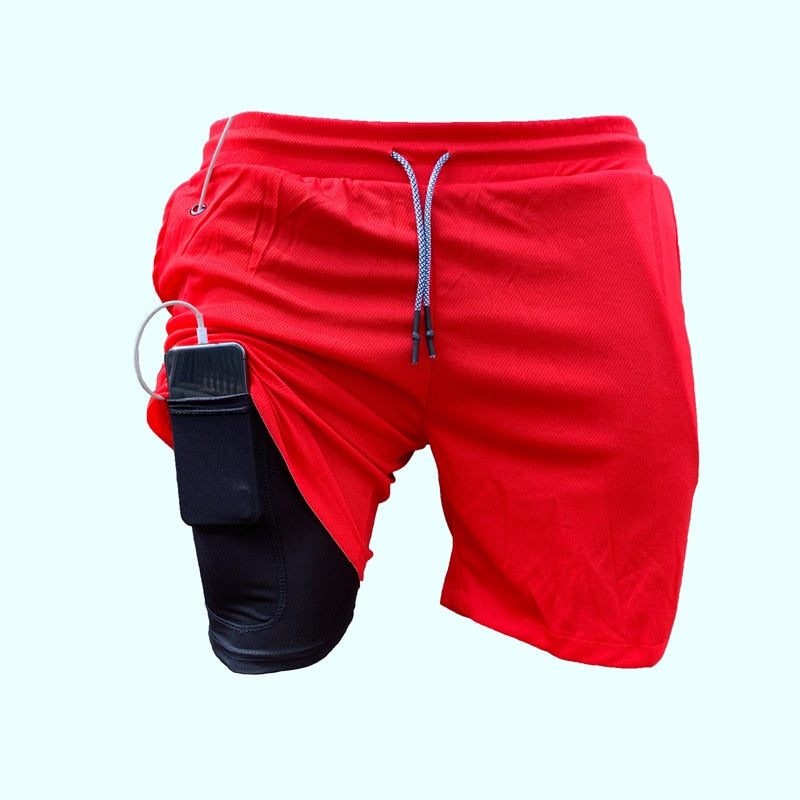 2022 Newest Running Shorts Men 2 in 1 Training Gym Shorts Fitness Men Joggers Jogging Summer Sports Shorts Workout Short Pants Best Find