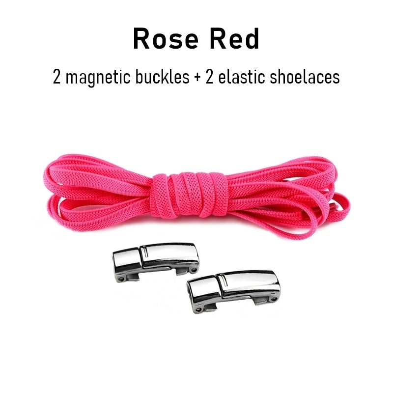 1Pair No tie Shoelaces Magnetic Elastic Shoe Laces For Kids and Adult Sneakers Shoelace 23 Color Shoestrings Best Find