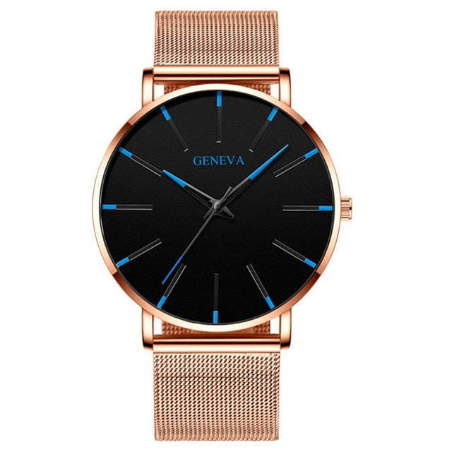 2022 Minimalist Men&#39;s Fashion Ultra Thin Watches Simple Men Business Stainless Steel Mesh Belt Quartz Watch relogio masculino Best Find