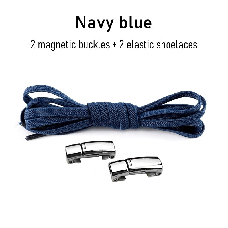 1Pair No tie Shoelaces Magnetic Elastic Shoe Laces For Kids and Adult Sneakers Shoelace 23 Color Shoestrings Best Find