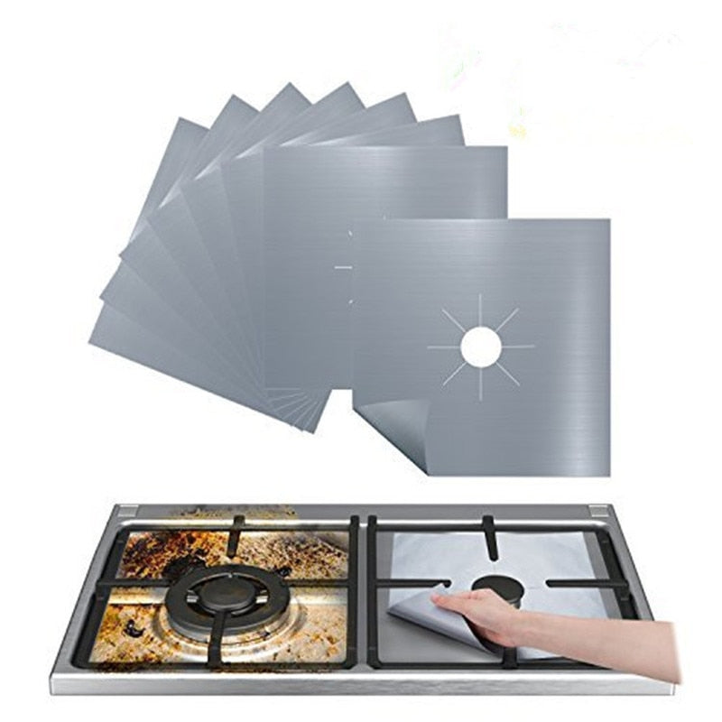 1/4PC Stove Protector Cover Liner Gas Stove Protector Gas Stove Stovetop Burner Protector Kitchen Accessories Mat Cooker Cover Best Find