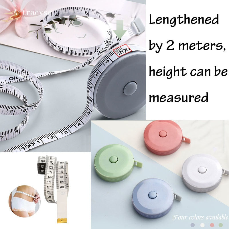 2m/79inch Soft Tape Measure Double Scale Body Sewing Flexible Ruler for Weight Loss Medical Body Measurement Sewing Tailor Craft Best Find