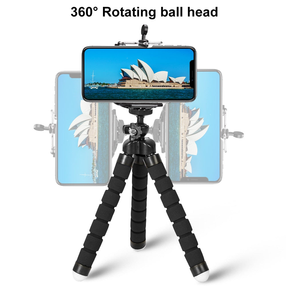 Tripod for Phone Flexible Sponge Octopus Mini Tripod for IPhone Mini Camera Tripod Phone Holder Clip Stand Best Find