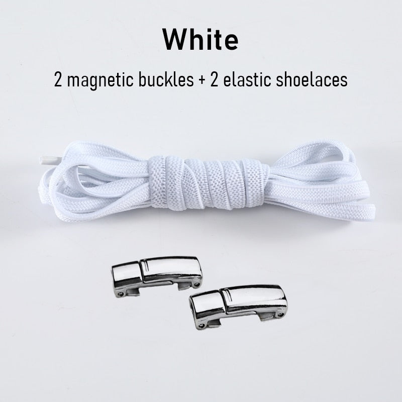 1Pair No tie Shoelaces Magnetic Elastic Shoe Laces For Kids and Adult Sneakers Shoelace 23 Color Shoestrings Best Find