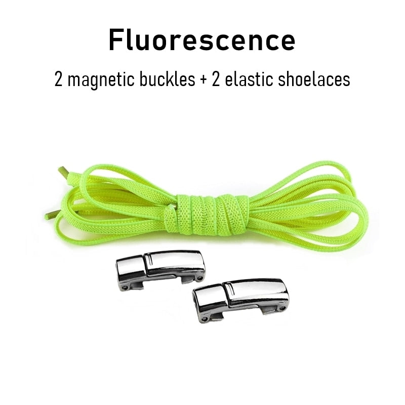 1Pair No tie Shoelaces Magnetic Elastic Shoe Laces For Kids and Adult Sneakers Shoelace 23 Color Shoestrings Best Find