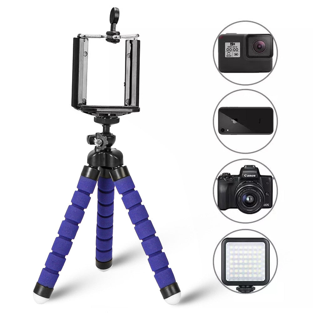 Tripod for Phone Flexible Sponge Octopus Mini Tripod for IPhone Mini Camera Tripod Phone Holder Clip Stand Best Find