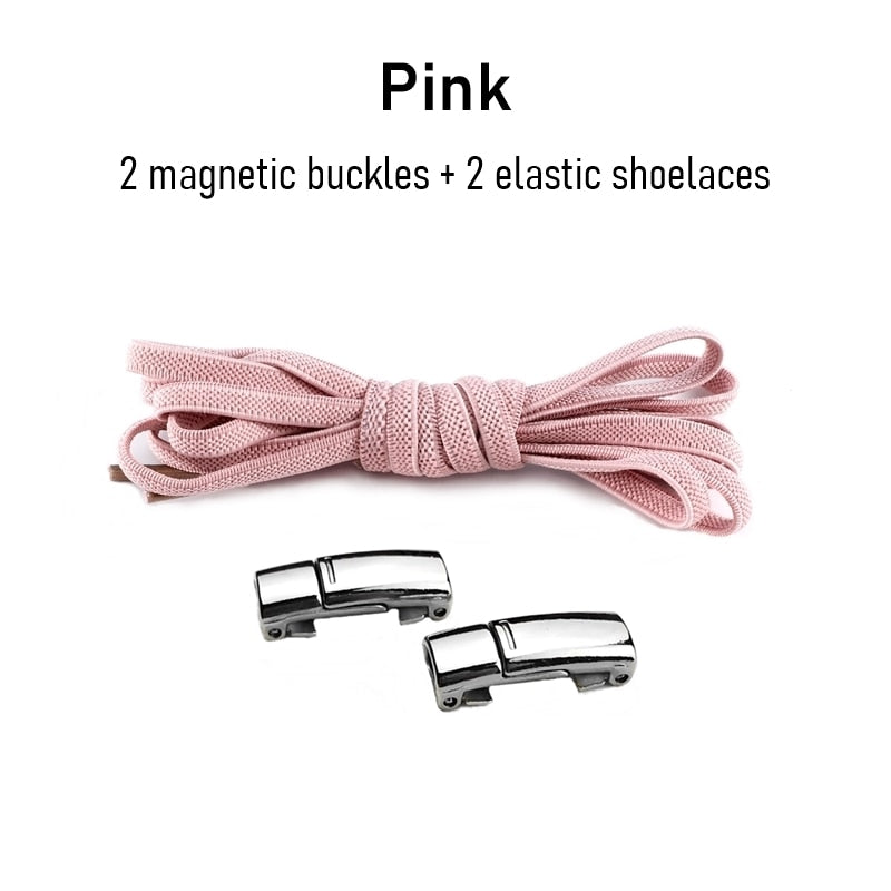 1Pair No tie Shoelaces Magnetic Elastic Shoe Laces For Kids and Adult Sneakers Shoelace 23 Color Shoestrings Best Find