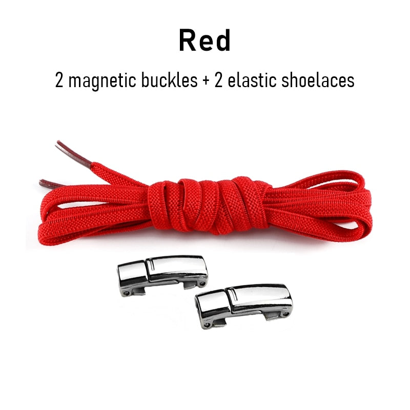 1Pair No tie Shoelaces Magnetic Elastic Shoe Laces For Kids and Adult Sneakers Shoelace 23 Color Shoestrings Best Find