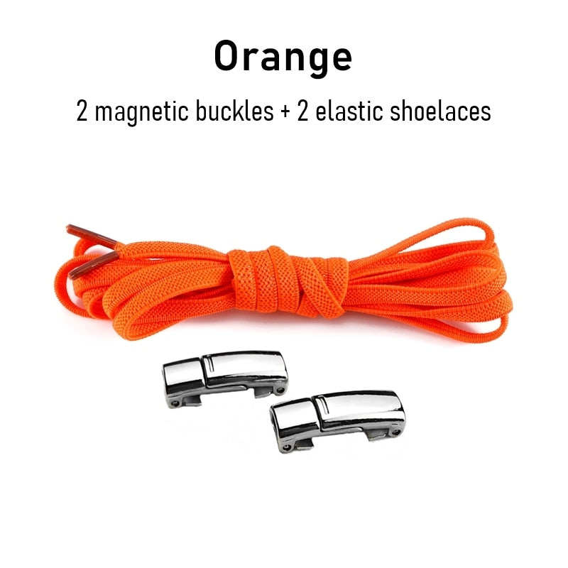 1Pair No tie Shoelaces Magnetic Elastic Shoe Laces For Kids and Adult Sneakers Shoelace 23 Color Shoestrings Best Find