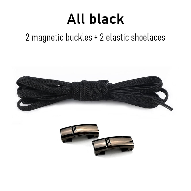 1Pair No tie Shoelaces Magnetic Elastic Shoe Laces For Kids and Adult Sneakers Shoelace 23 Color Shoestrings Best Find