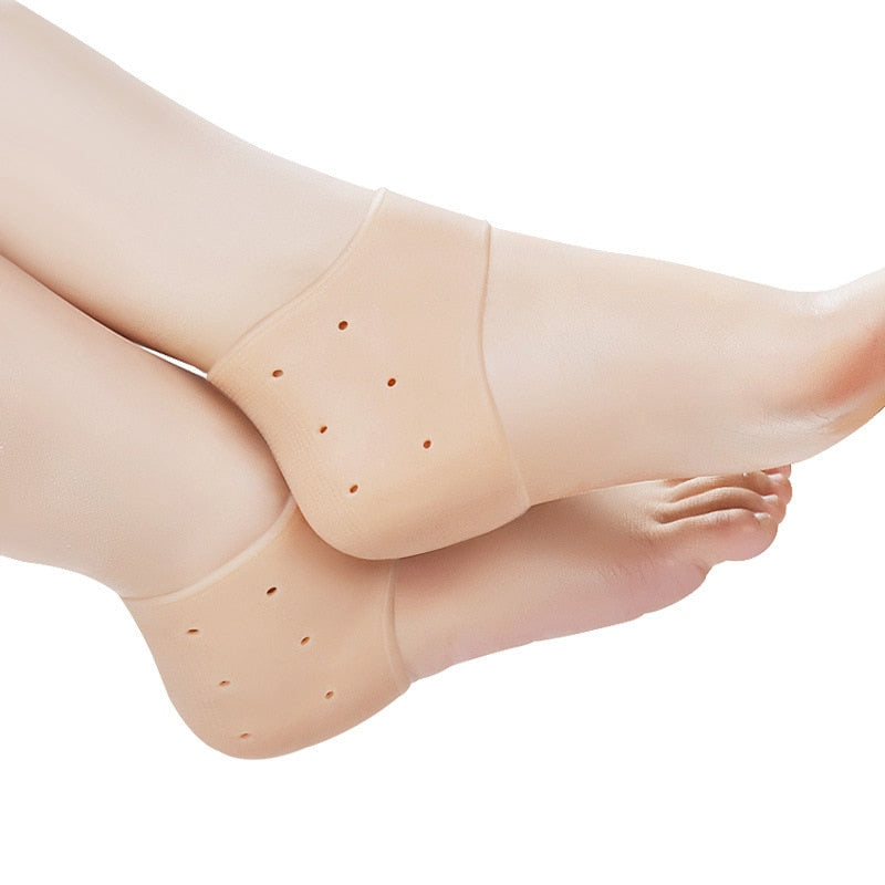Silicone Heel Protector Protective Sleeve Heel Spur Pads For Relief Plantar Fasciitis Heel Pain Reduce Pressure On Heel 1 Pair Best Find