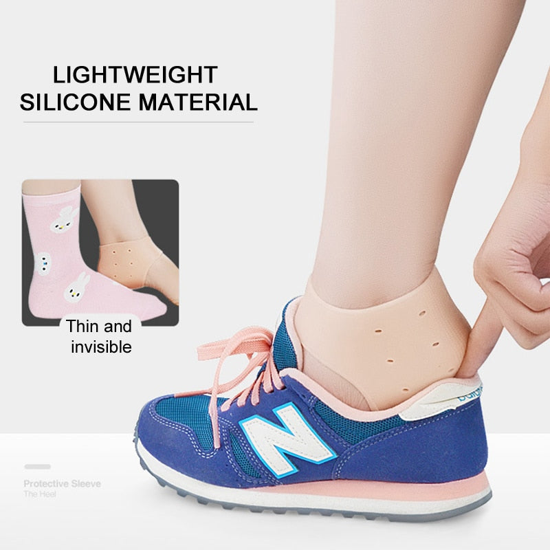 Silicone Heel Protector Protective Sleeve Heel Spur Pads For Relief Plantar Fasciitis Heel Pain Reduce Pressure On Heel 1 Pair Best Find