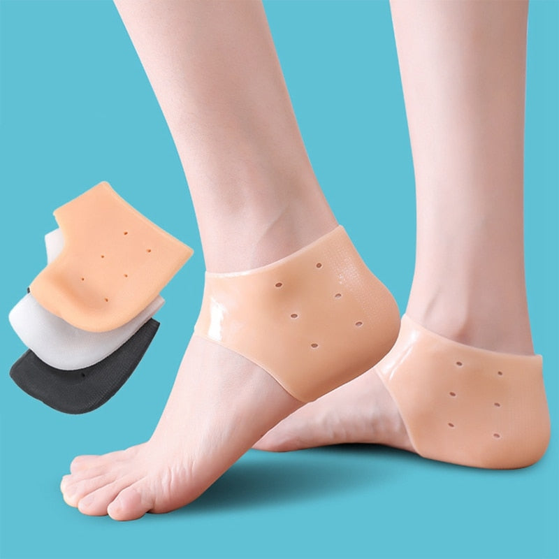 Silicone Heel Protector Protective Sleeve Heel Spur Pads For Relief Plantar Fasciitis Heel Pain Reduce Pressure On Heel 1 Pair Best Find
