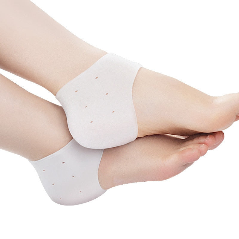 Silicone Heel Protector Protective Sleeve Heel Spur Pads For Relief Plantar Fasciitis Heel Pain Reduce Pressure On Heel 1 Pair Best Find