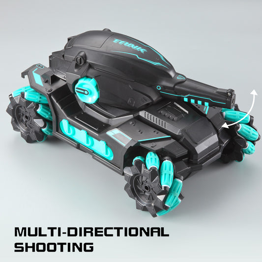Tank Fight Water Bullet Launch 2.4g Remote Control Car 360 Degree Spin Rc Car Toys For Kids Obor