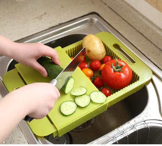 Sink drain cutting board & Plastic cutting board & Fruit plate kitchen tools Wiio